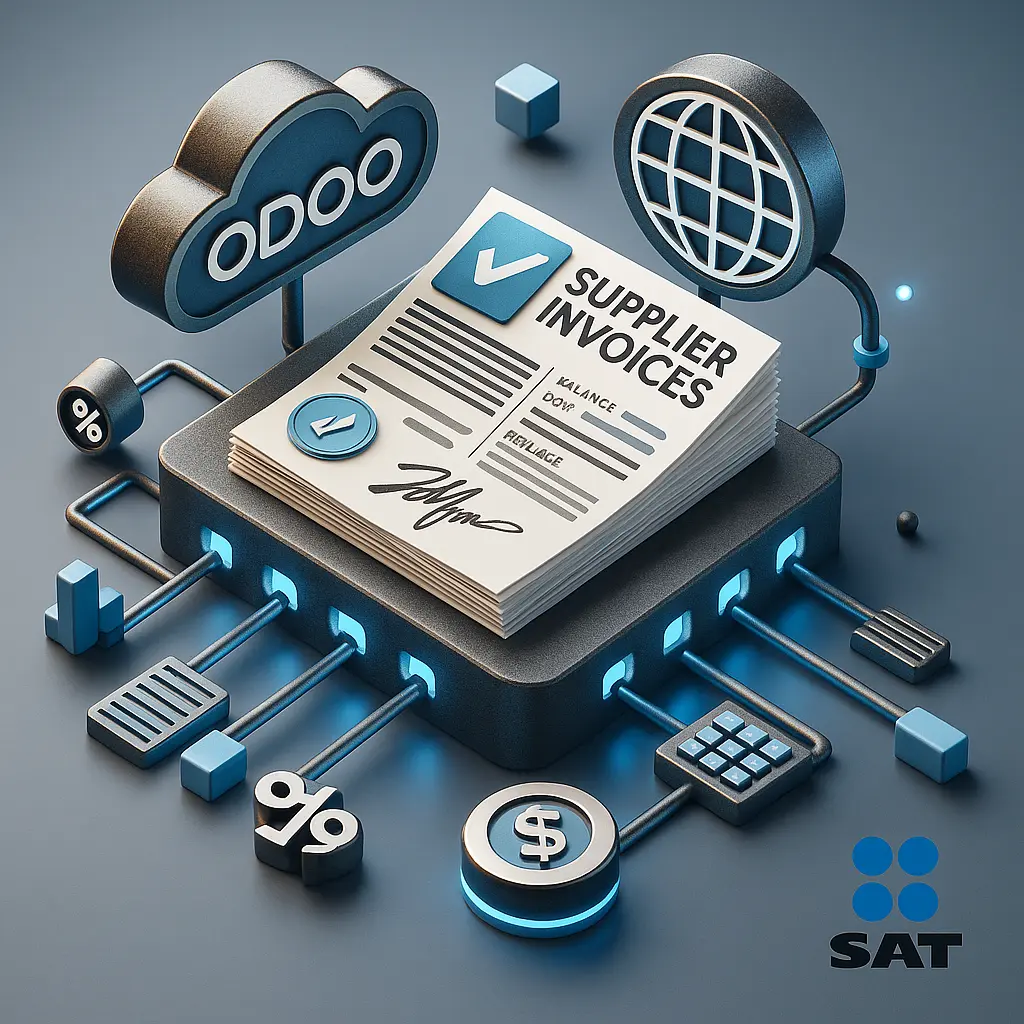 Odoo-SAT supplier invoice Connector - the only SAT connector that also works for Odoo Enterprise Online - no need for Odoo.sh or OnPremise